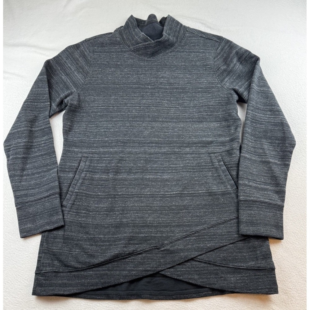 Duluth Trading Deux More Double Knit Pullover Tunic Gray Women's Size M